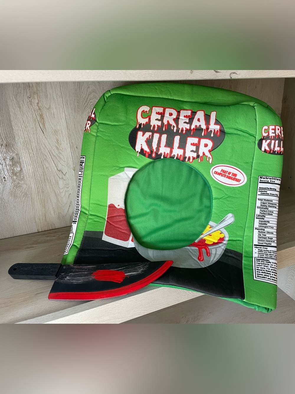 Halloween Costume, Cereal Killer, Clown, with prop